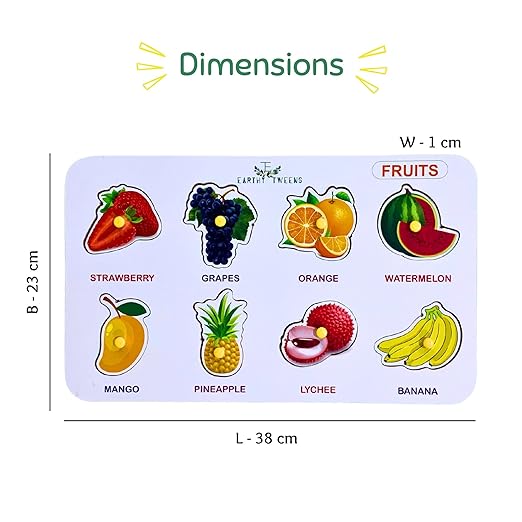 Fruits Wooden Peg Puzzle