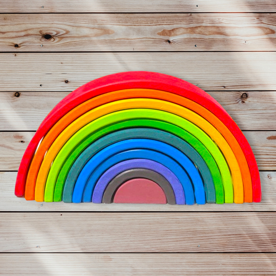 Rainbow Stacker Large - 12 Pcs Earthytweens