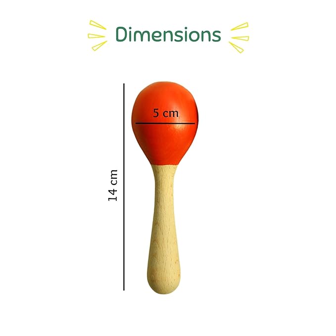 Multicolored Wooden Maracas