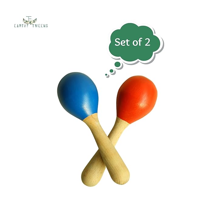 Multicolored Wooden Maracas