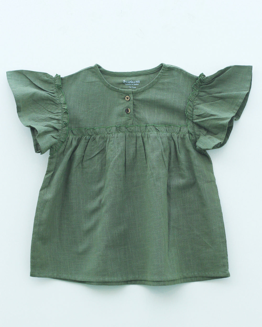 Flutter Sleeves Basil Top Eartyhtweens