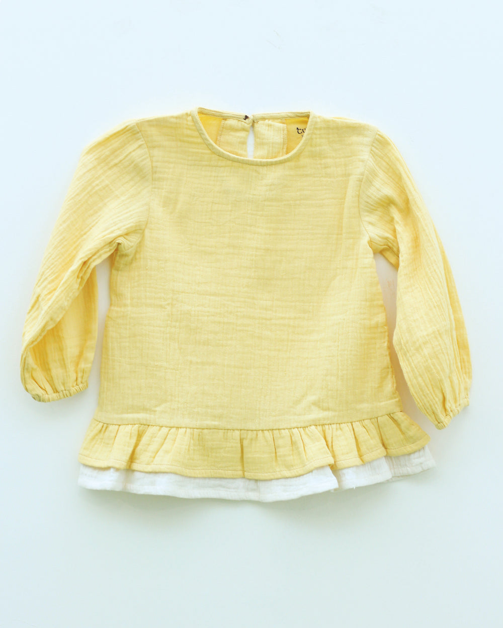 Solid Buff Blouson Top Eartyhtweens