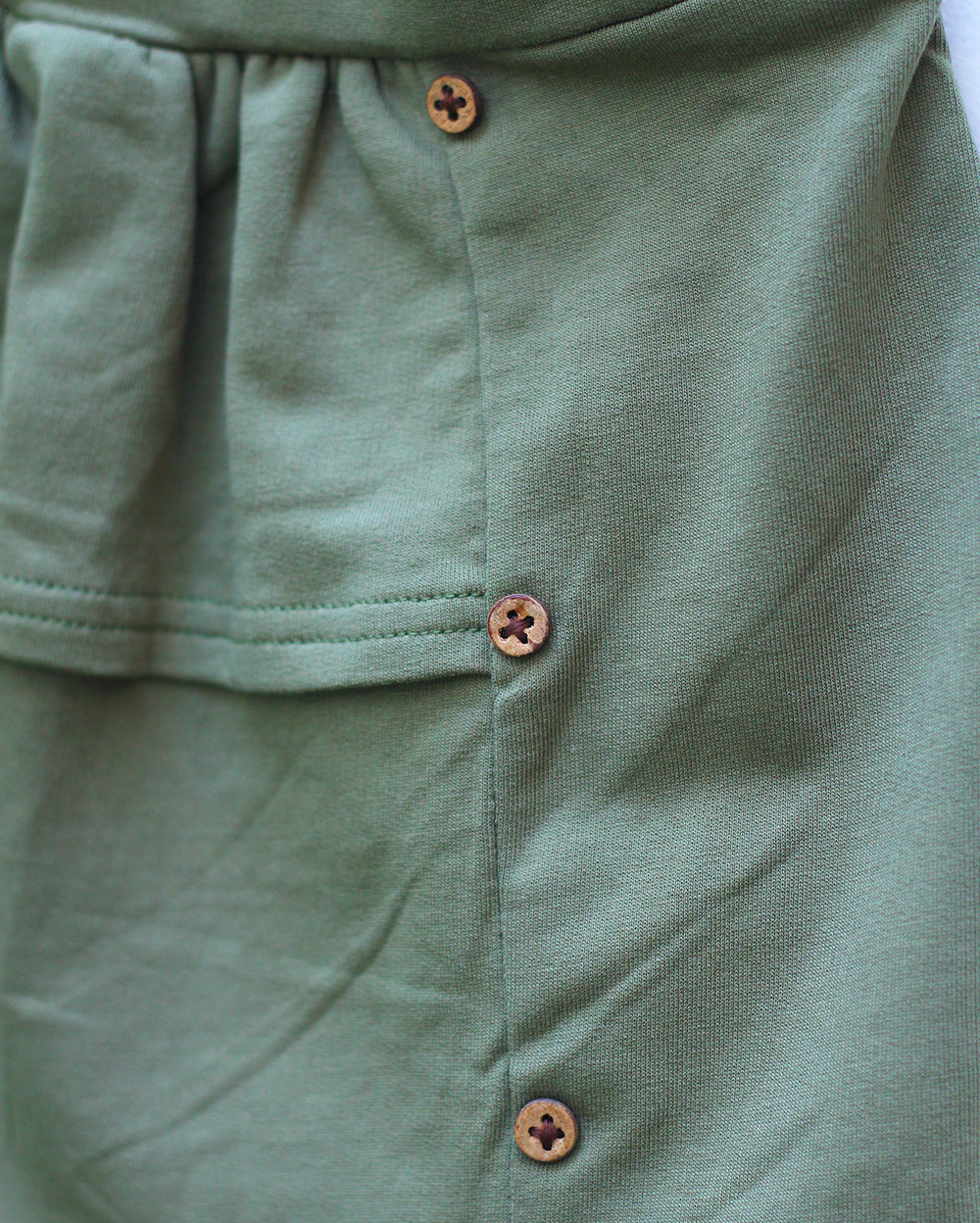 Basil Green Mini Skirt Eartyhtweens