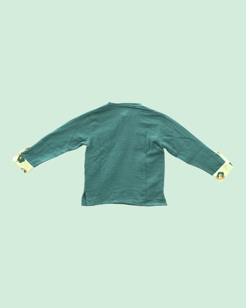 Moody Blue Cotton Shirt Eartyhtweens