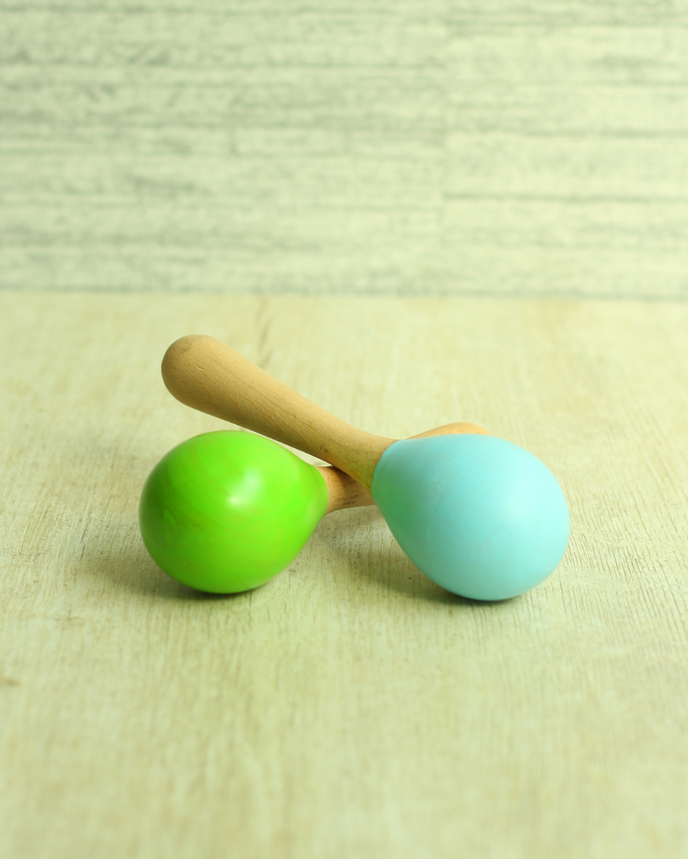 Multicolored Wooden Maracas Earthytweens