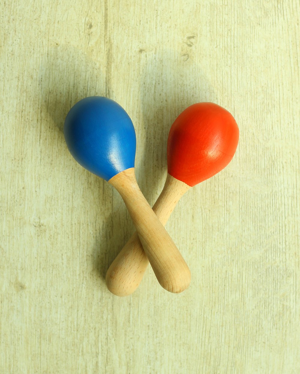 Multicolored Wooden Maracas Earthytweens