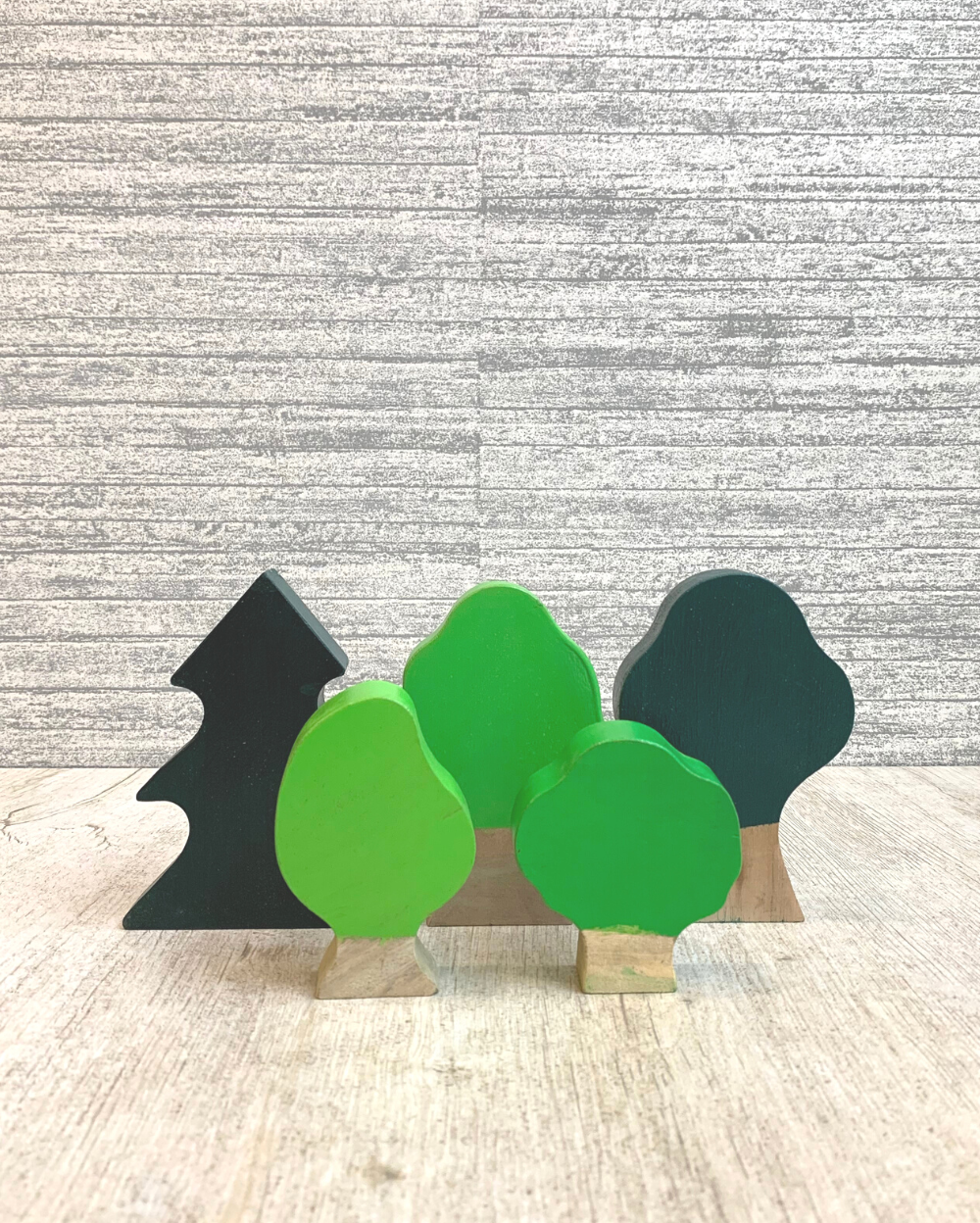 Wooden Tree (Set Of 5) Earthytweens