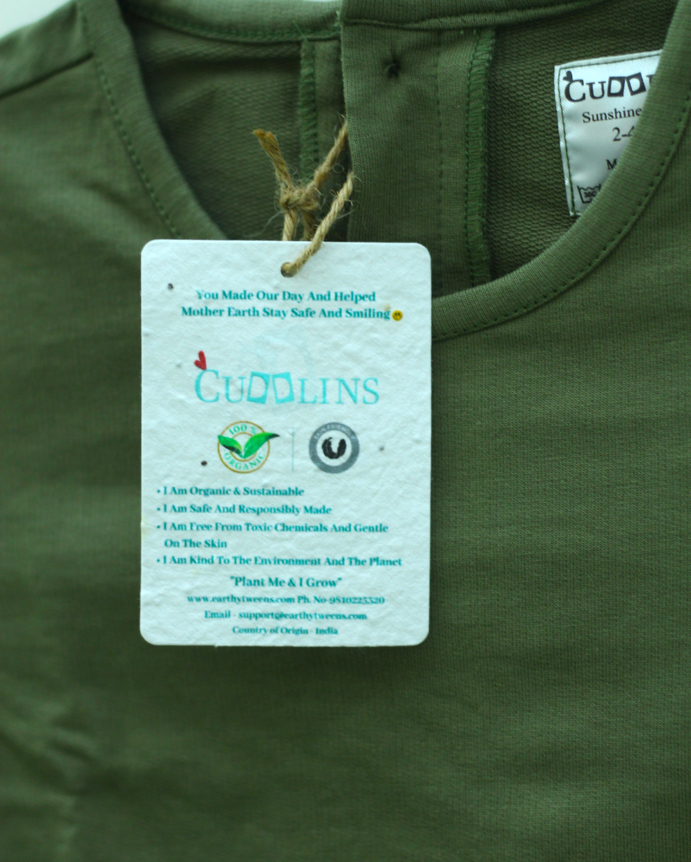 Green Bee Kids Nightwear Eartyhtweens