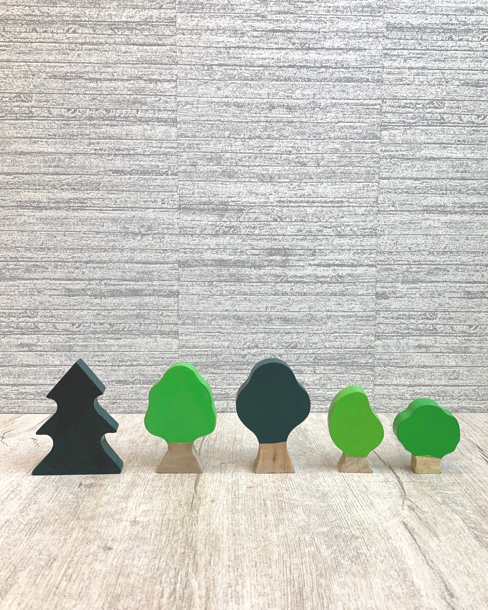 Wooden Tree (Set Of 5) Earthytweens
