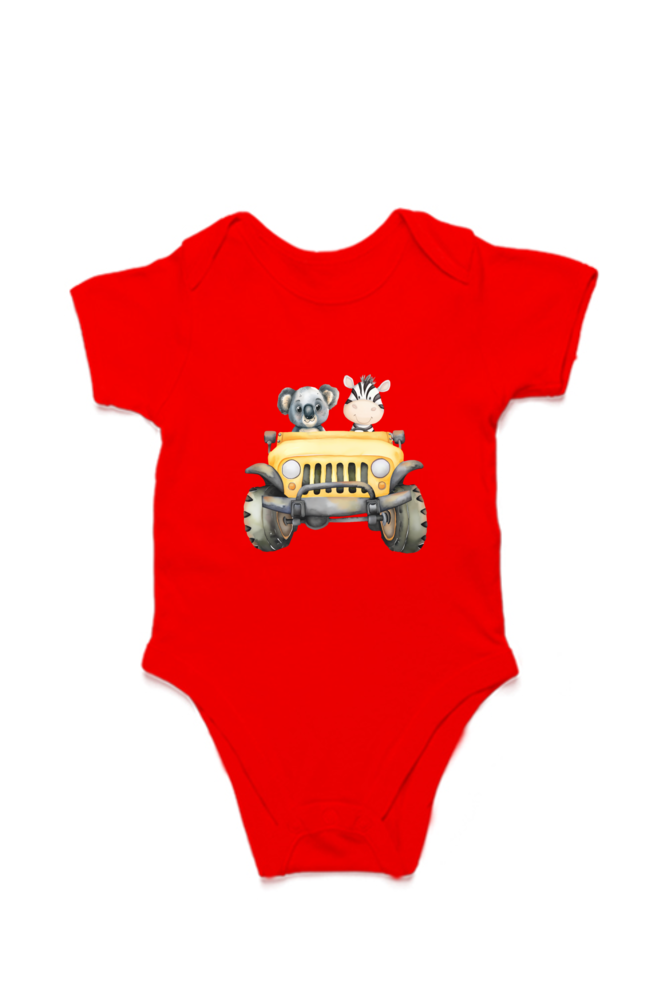 Koala & Zebra Safari Romper – Adventure Awaits!