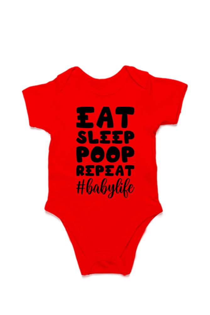 Tiny Routine Romper – Eat Sleep Poop Repeat!