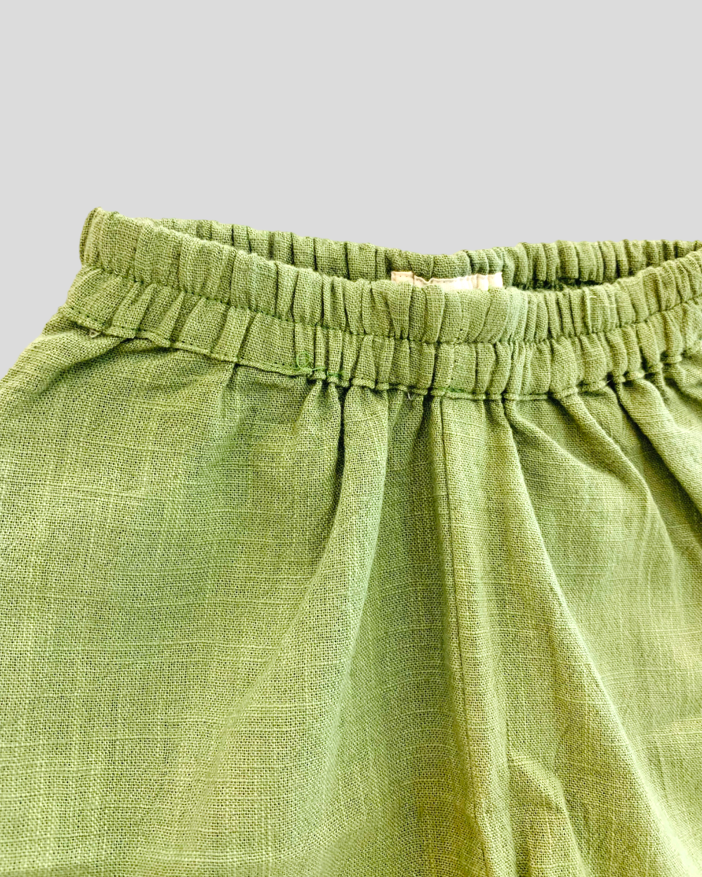 Geometric Top & Green Shorts Baby Set