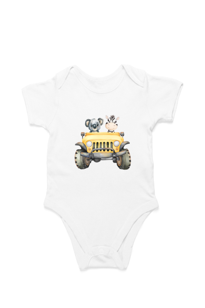 Koala & Zebra Safari Romper – Adventure Awaits!