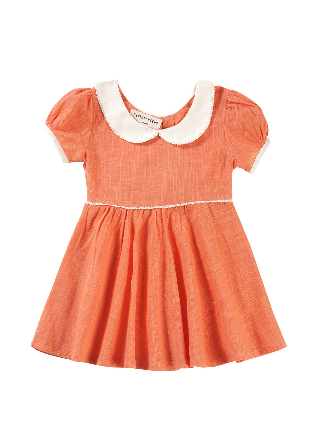 Pure Cotton Slub Tangarine Dress