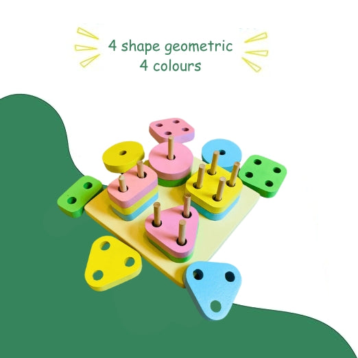 Geometric Shape Sorter (4 Shapes)