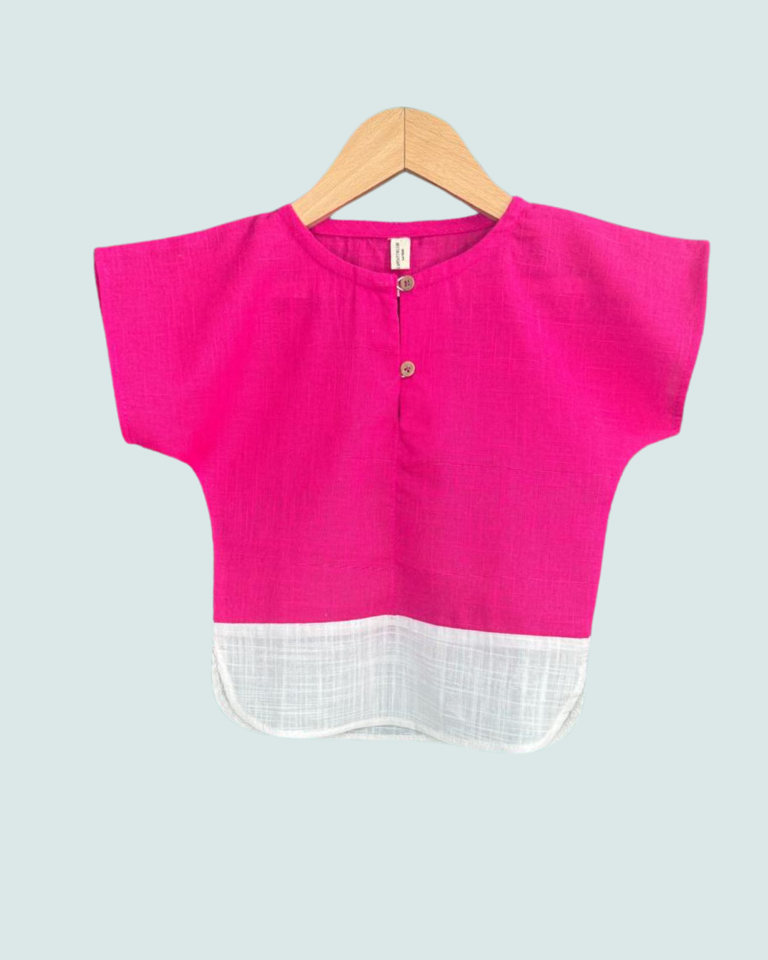 Easy Going Colorblocked Shirt-Pink