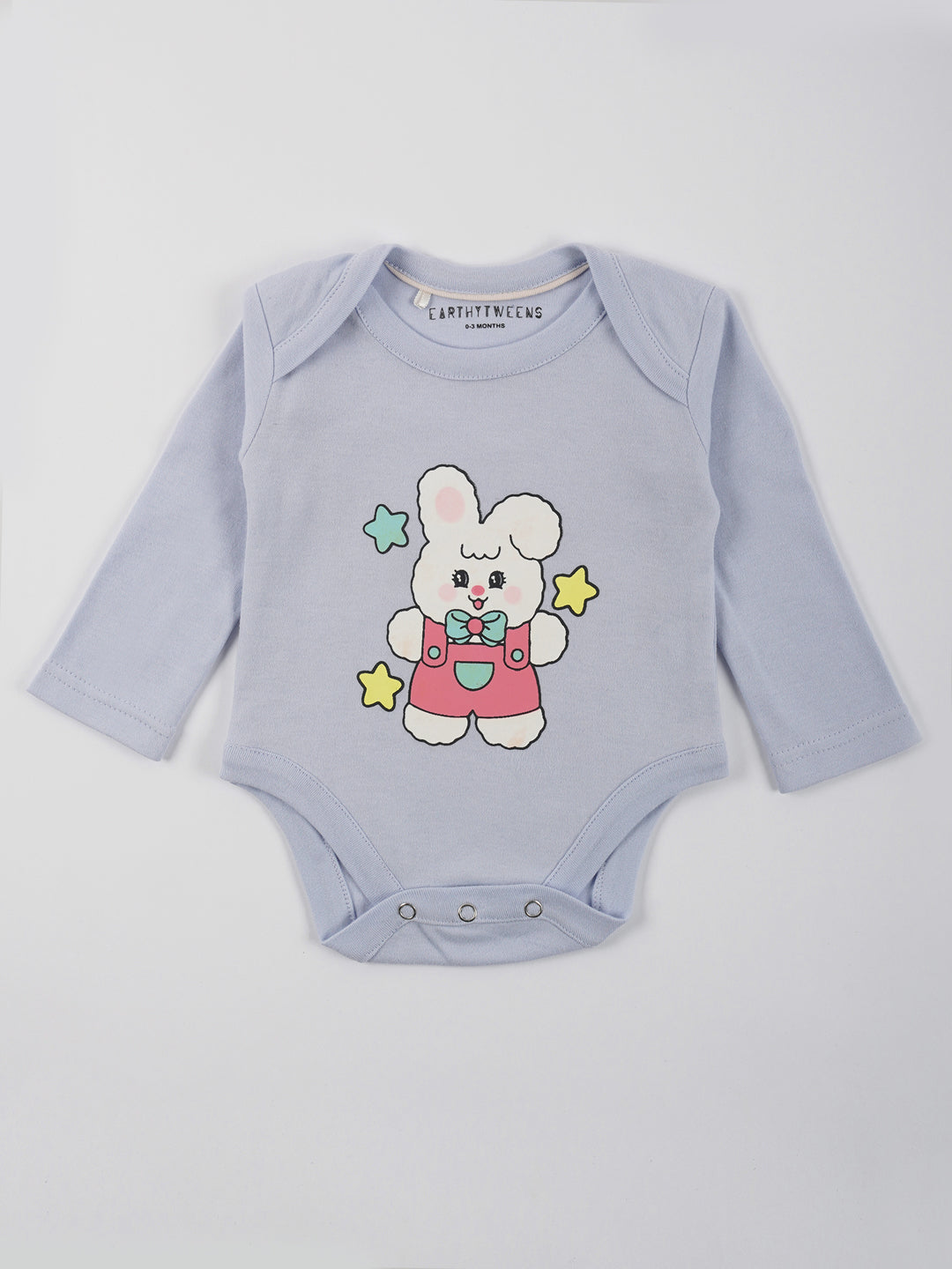 Heather Colored Cotton Jersey Full Sleeves Onesie