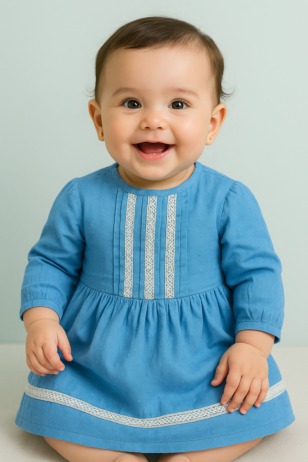 Baby Blue Picnic Frock