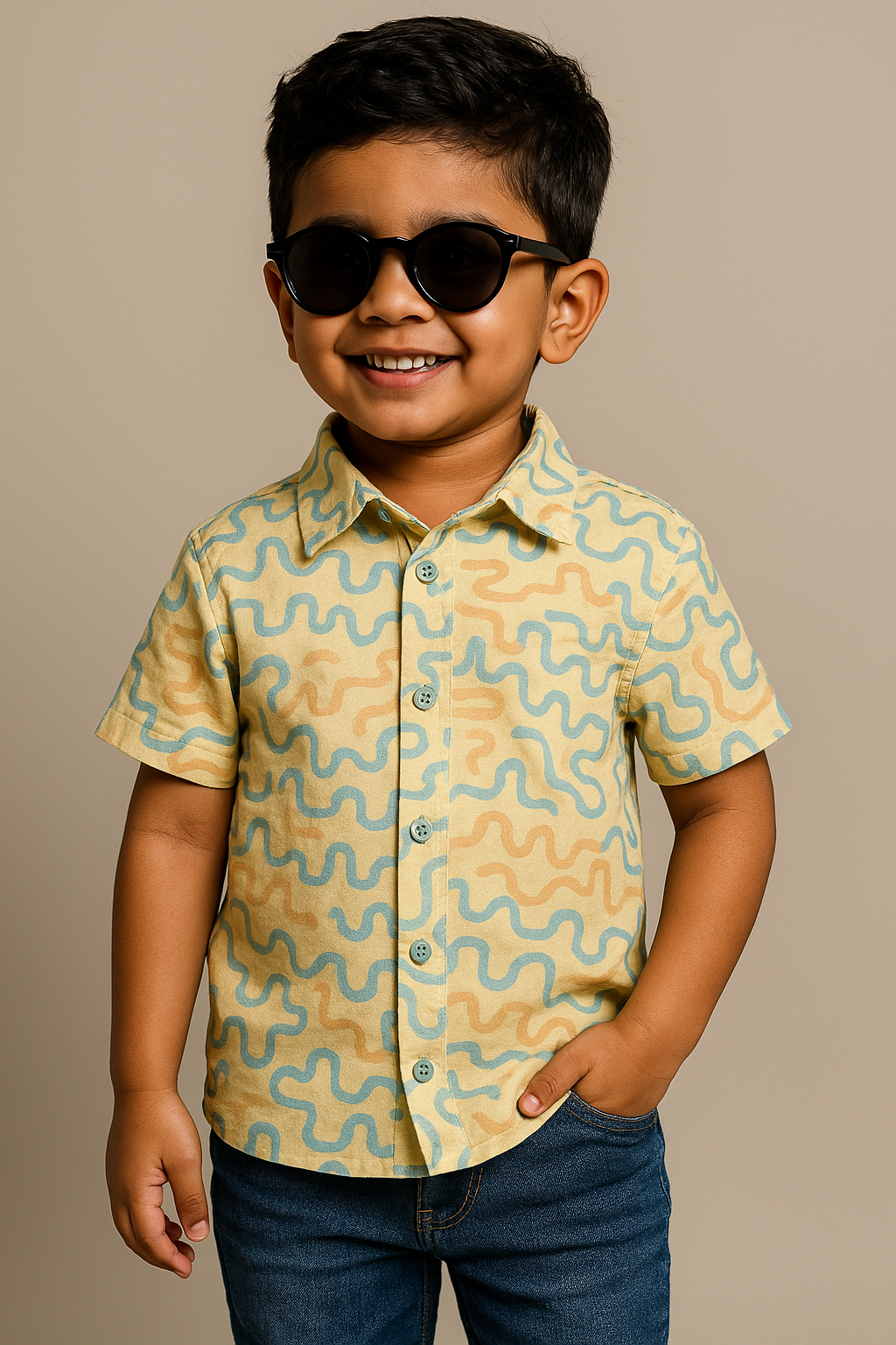 Scribble Scrubble Boy Shirt