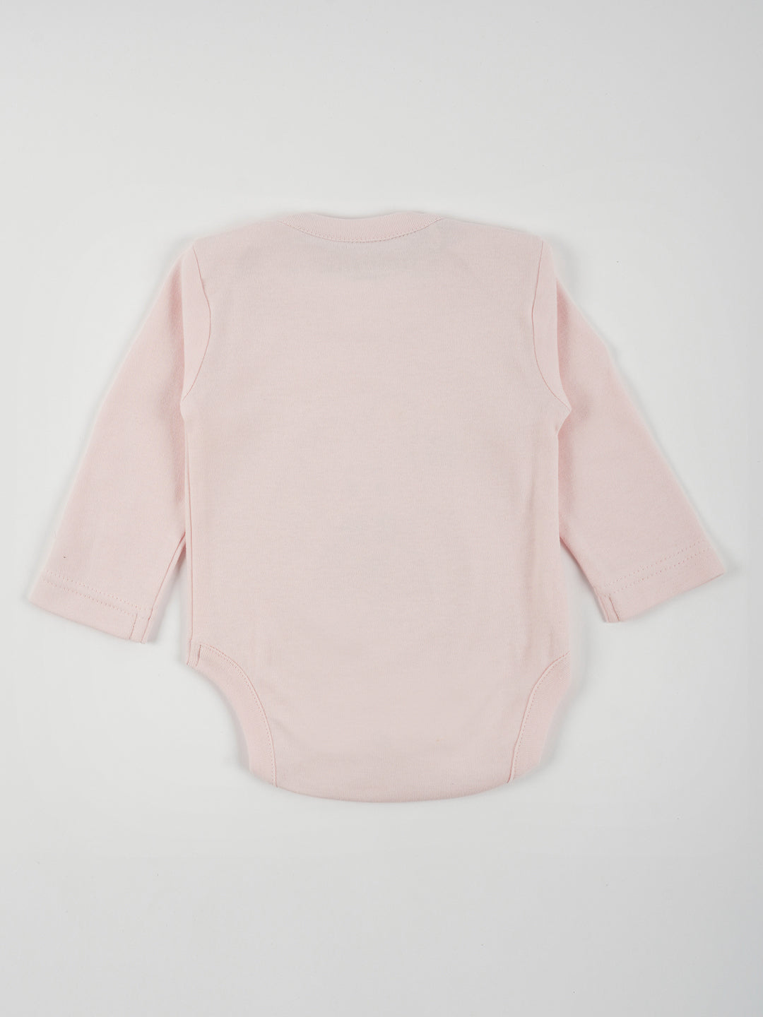 Pastel Pink Cotton Jersey Full Sleeves Onesie