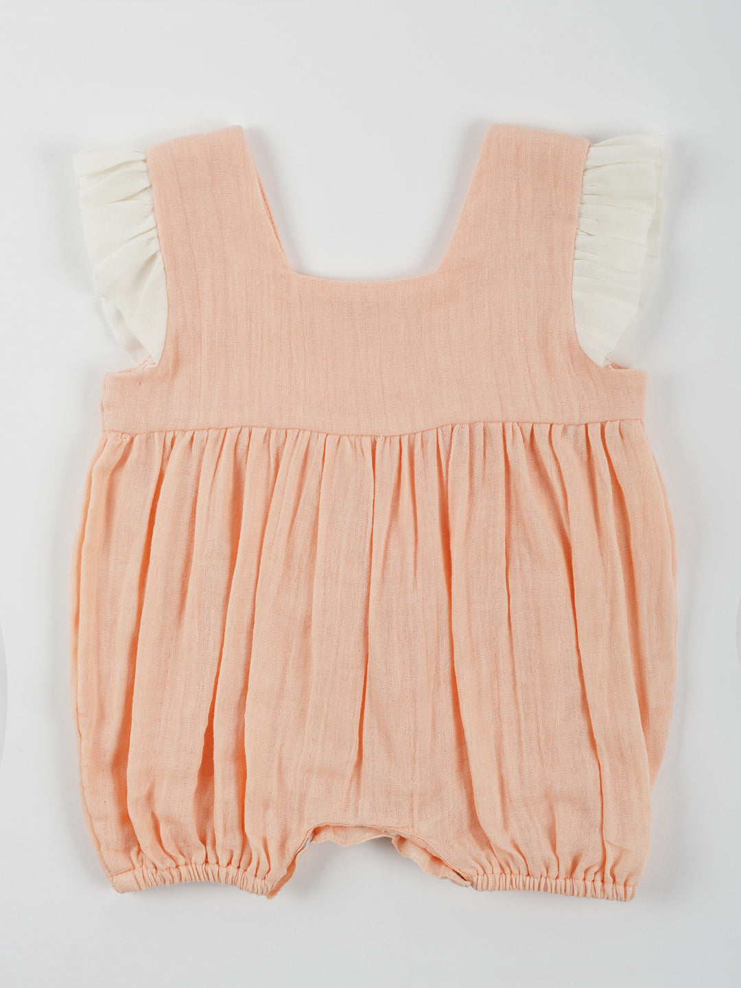 Double Cotton Pink Frill Onesie