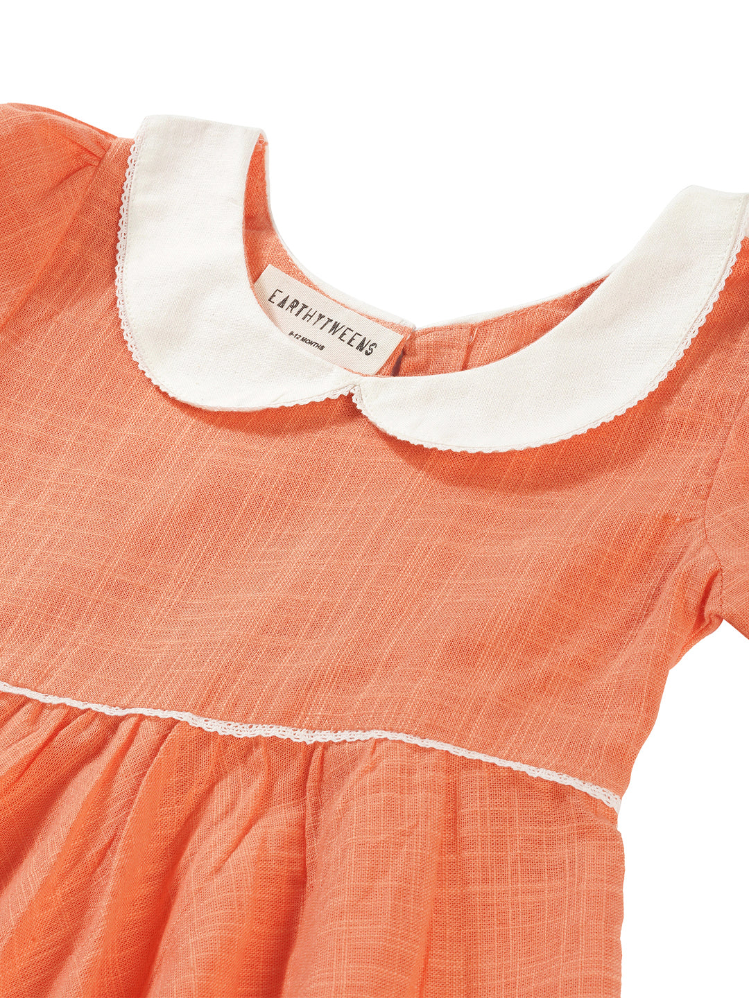 Pure Cotton Slub Tangarine Dress