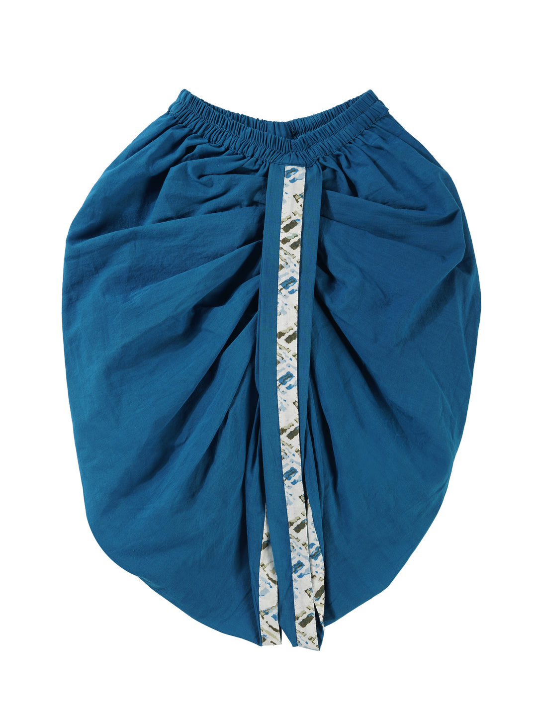 Printed Bagalbandi & Azure Blue Dhoti Set