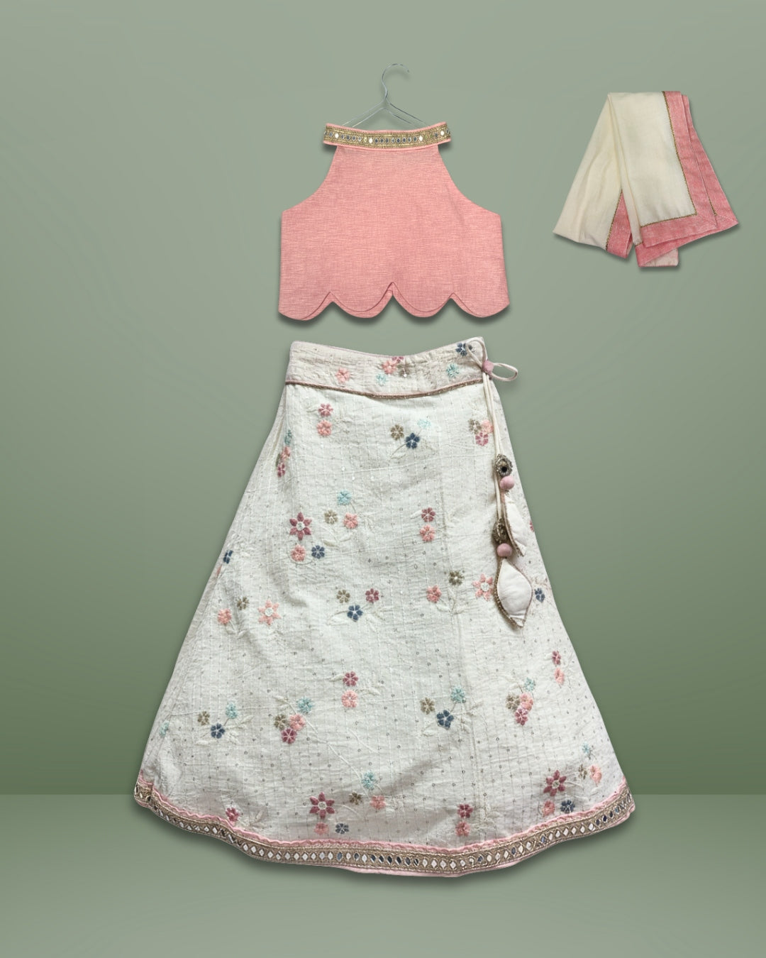 Blush Blossom Lehenga Set