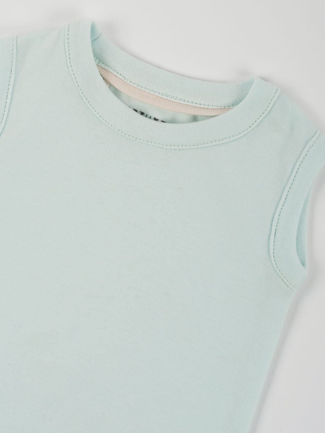 Pastel Green Cotton Jersey Vest