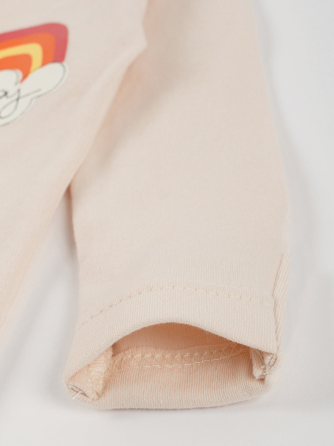 Peach Parchment Cotton Jersey Jumspuit With Boots