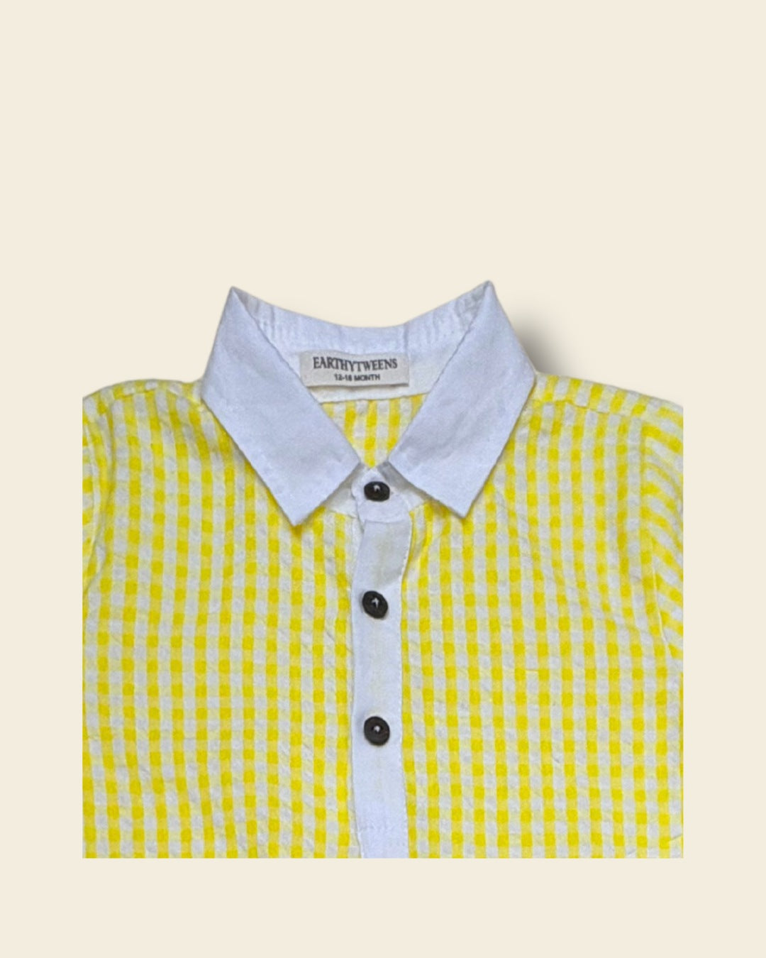 Sunny Check Polo Romper