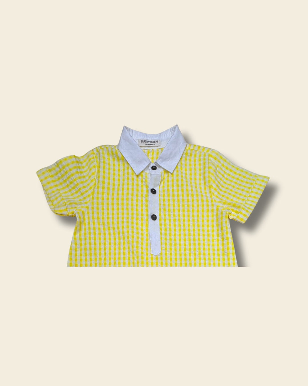Sunny Check Polo Romper