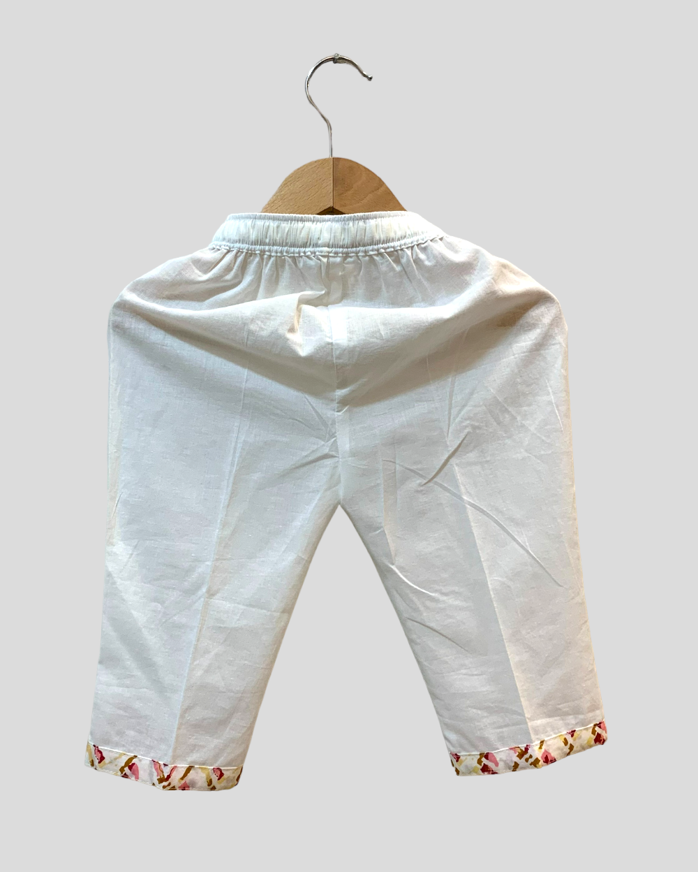 Printed Top & White Pyjama Set