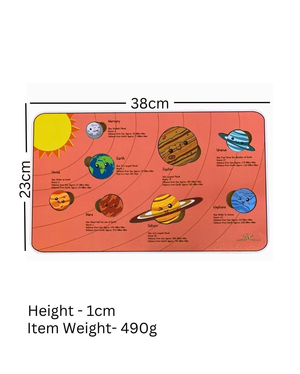 Solar System Wooden Puzzle - Large