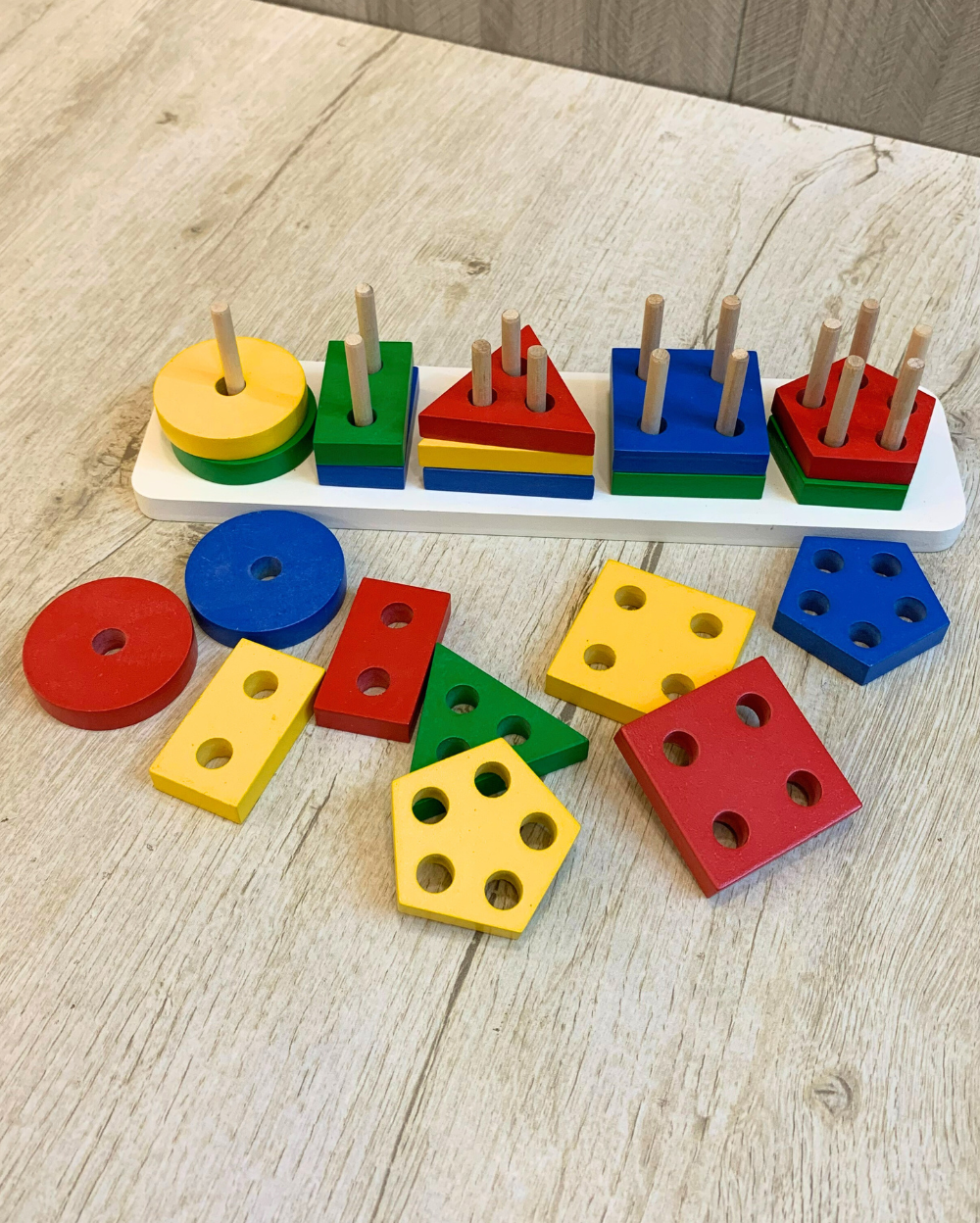 Wooden Stacking & Sorting Combo