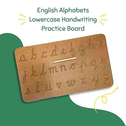 English Cursive Alphabets Tracing Board