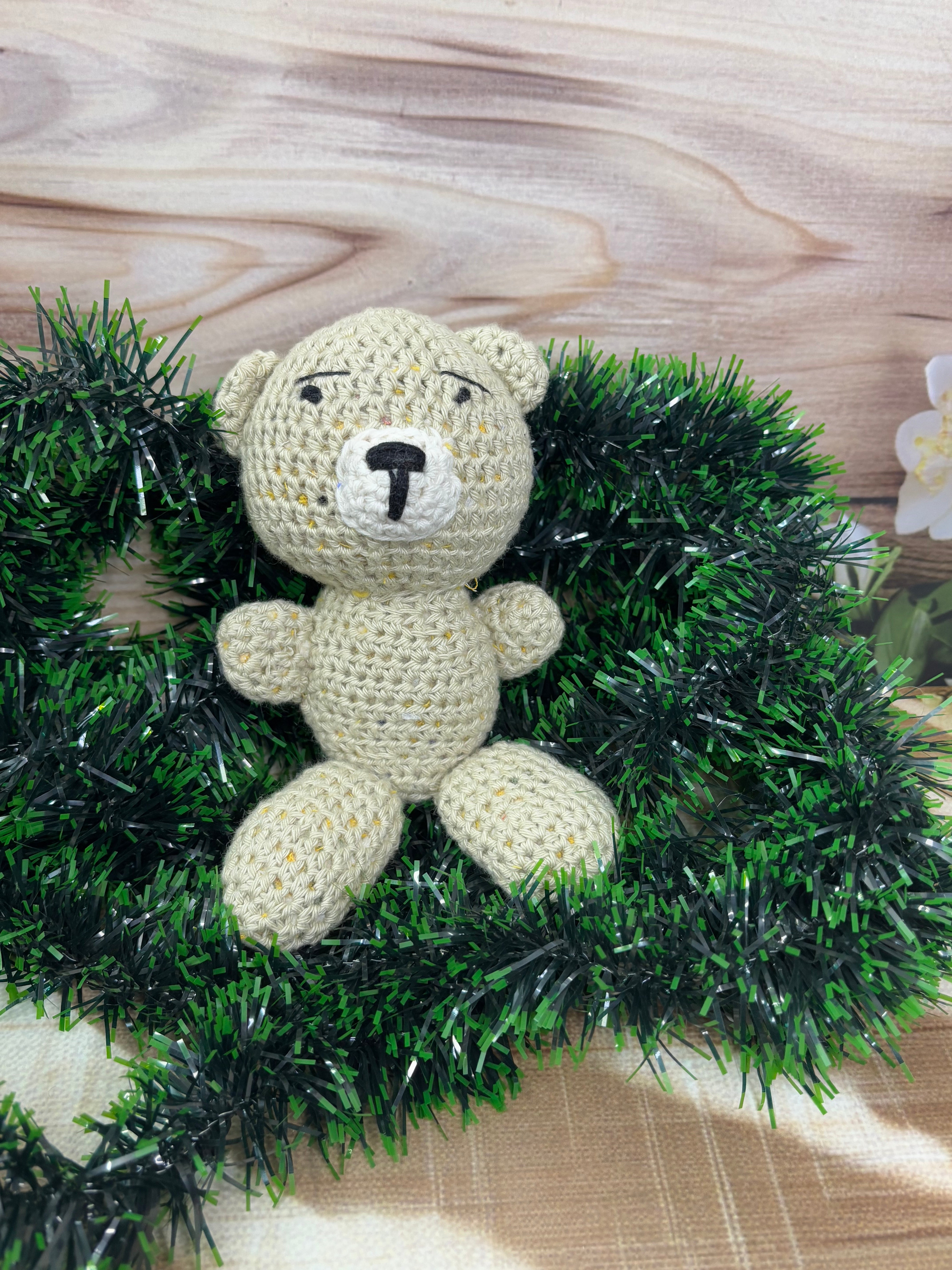 Crochet Cream Bear