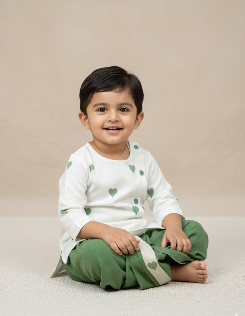 Tiny Heart kurta Set