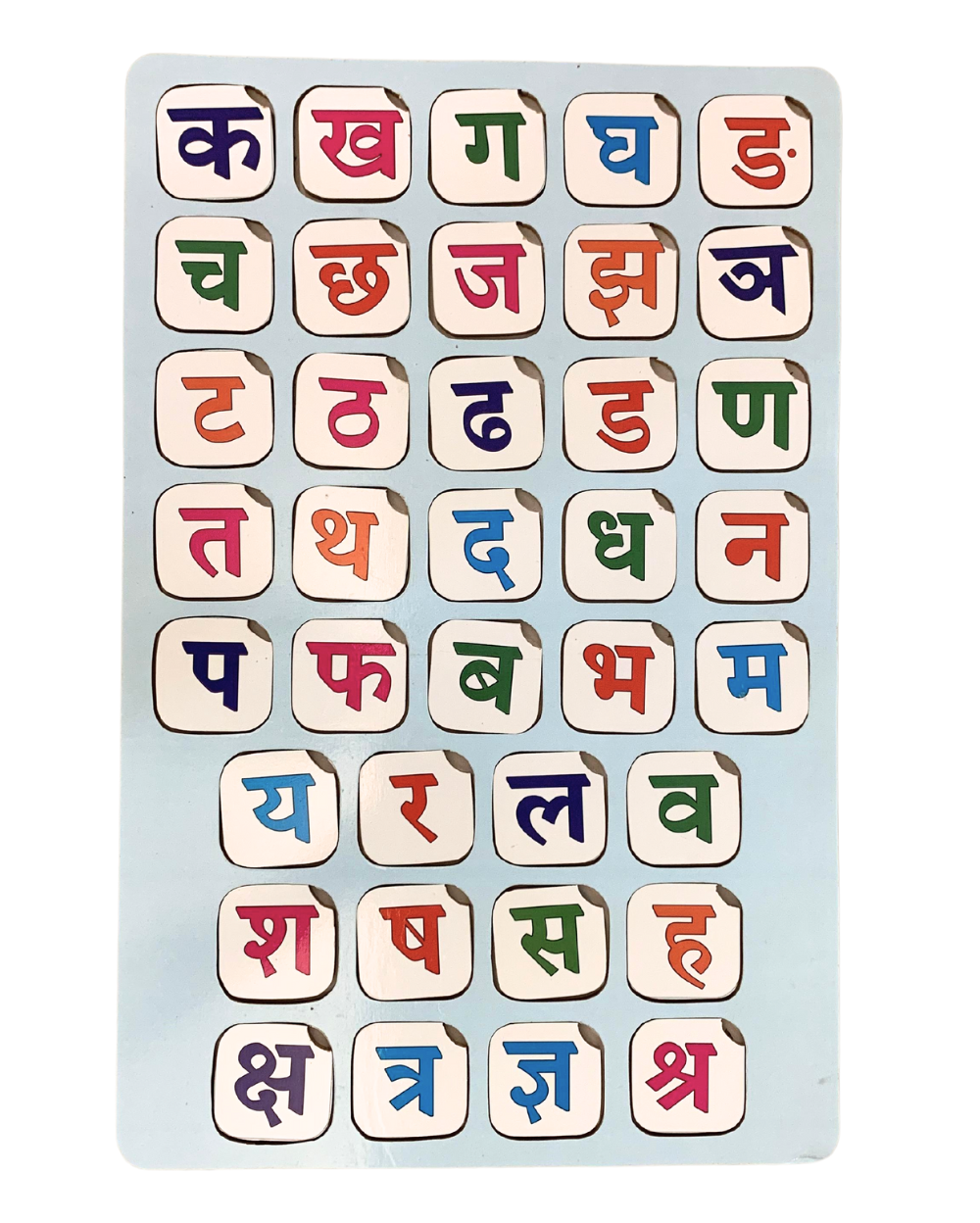 Hindi Alphabets Learning Board
