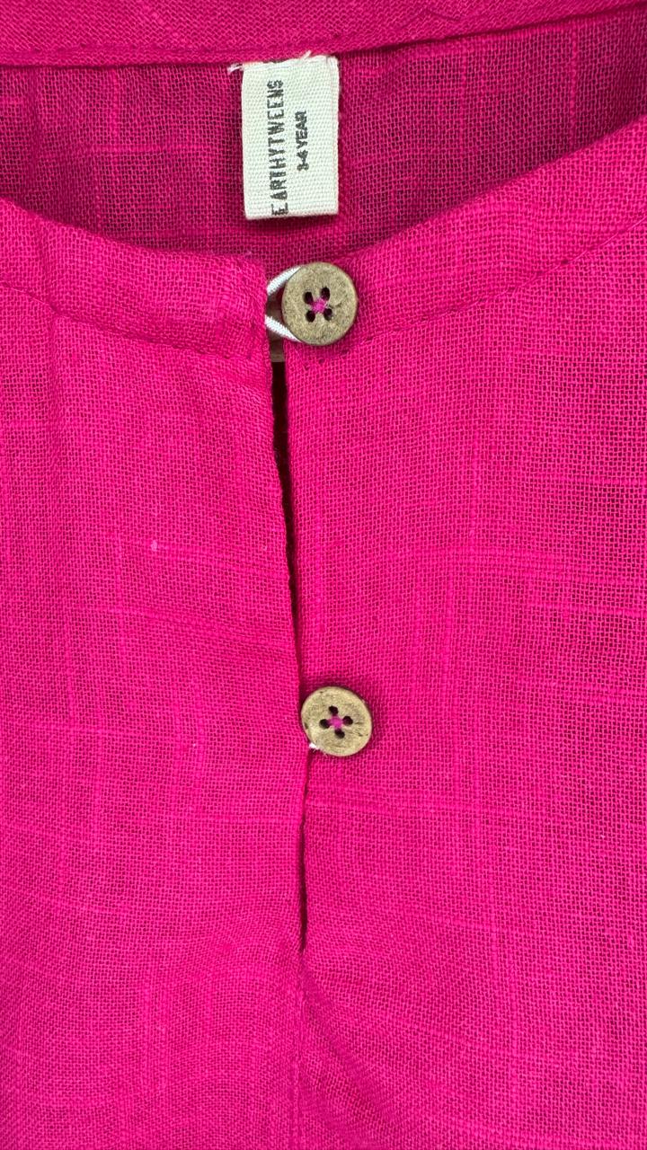 Easy Going Colorblocked Shirt-Pink