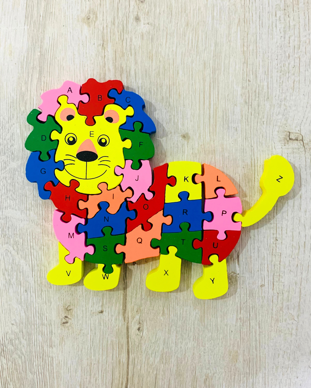 Lion Alphabet & Number Puzzle