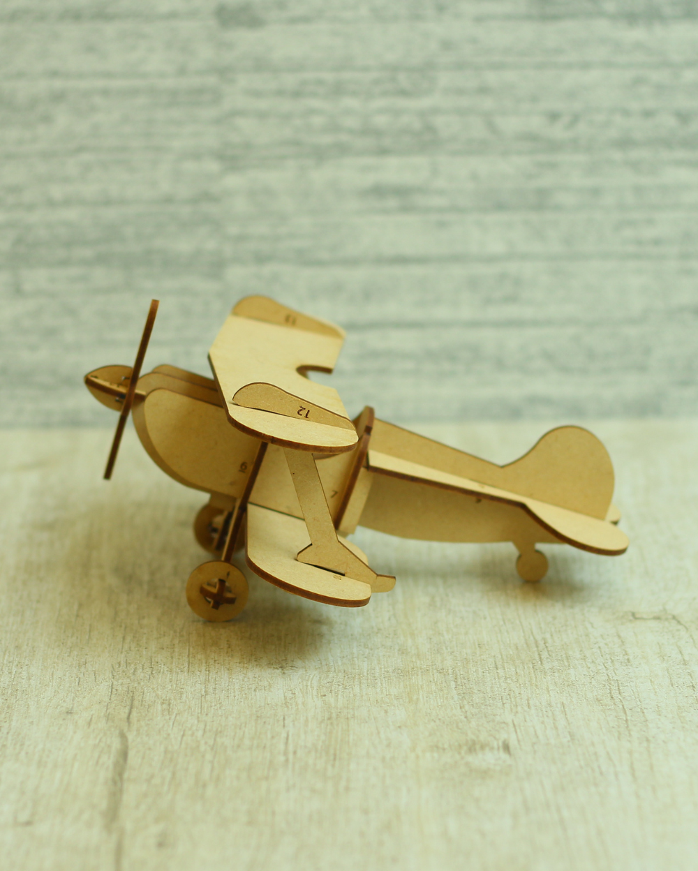 wooden airplane puzzle